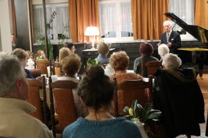 1366th  Liszt Evening - Parlour of Four Muses in Oborniki Slaskie, 13rd Sep 2019<br> The performers were Michal Michalski - piano and Juliusz Adamowski- commentary. Photo by Jolanta Nitka.